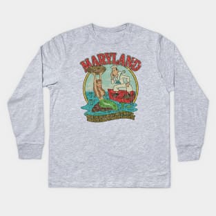 Maryland - Where Sailors Learn All About The Water 1961 Kids Long Sleeve T-Shirt